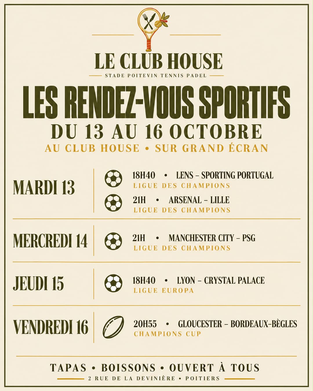 Pour les amoureux du Sport !