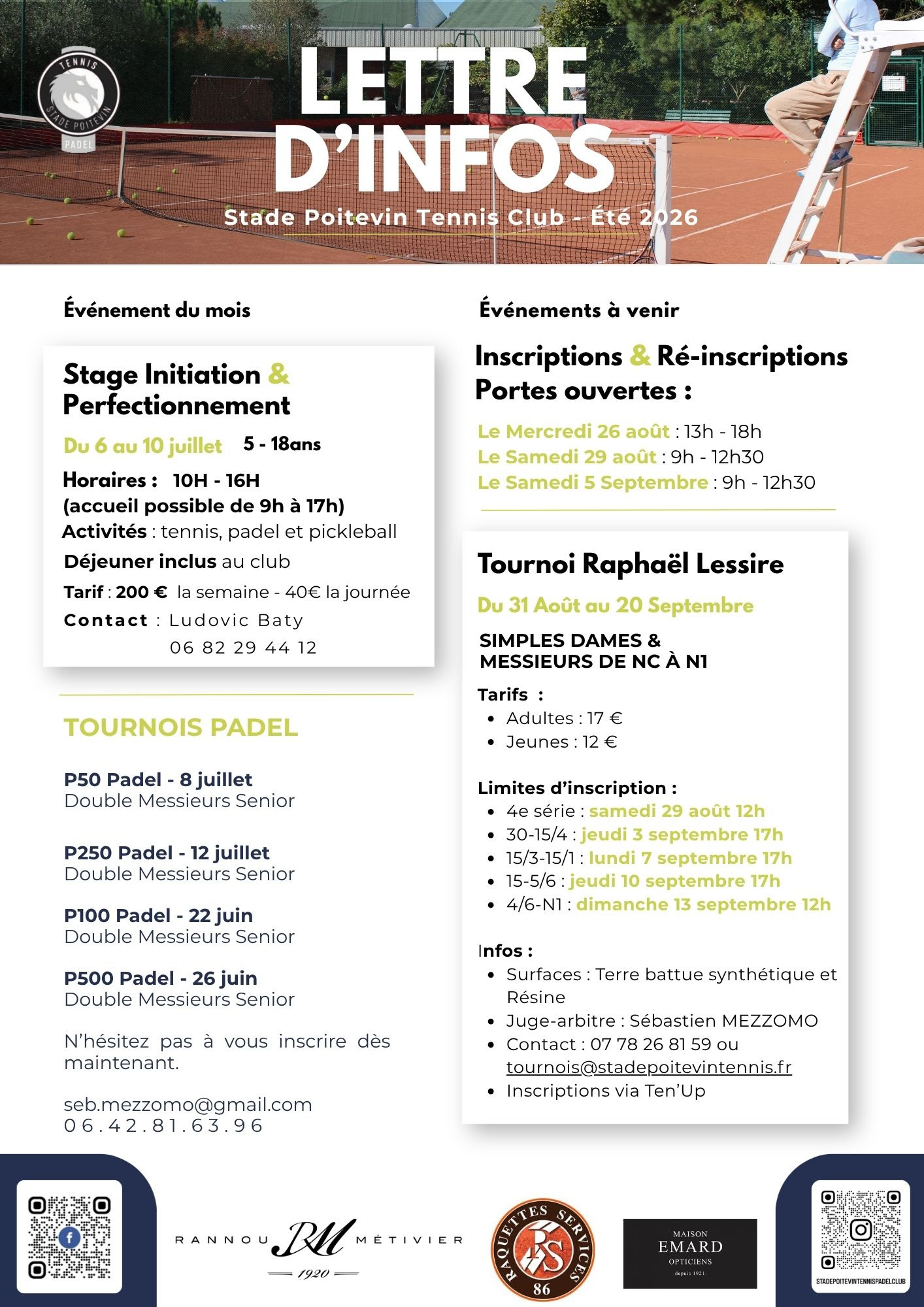 Lettre d'info Juillet 2026