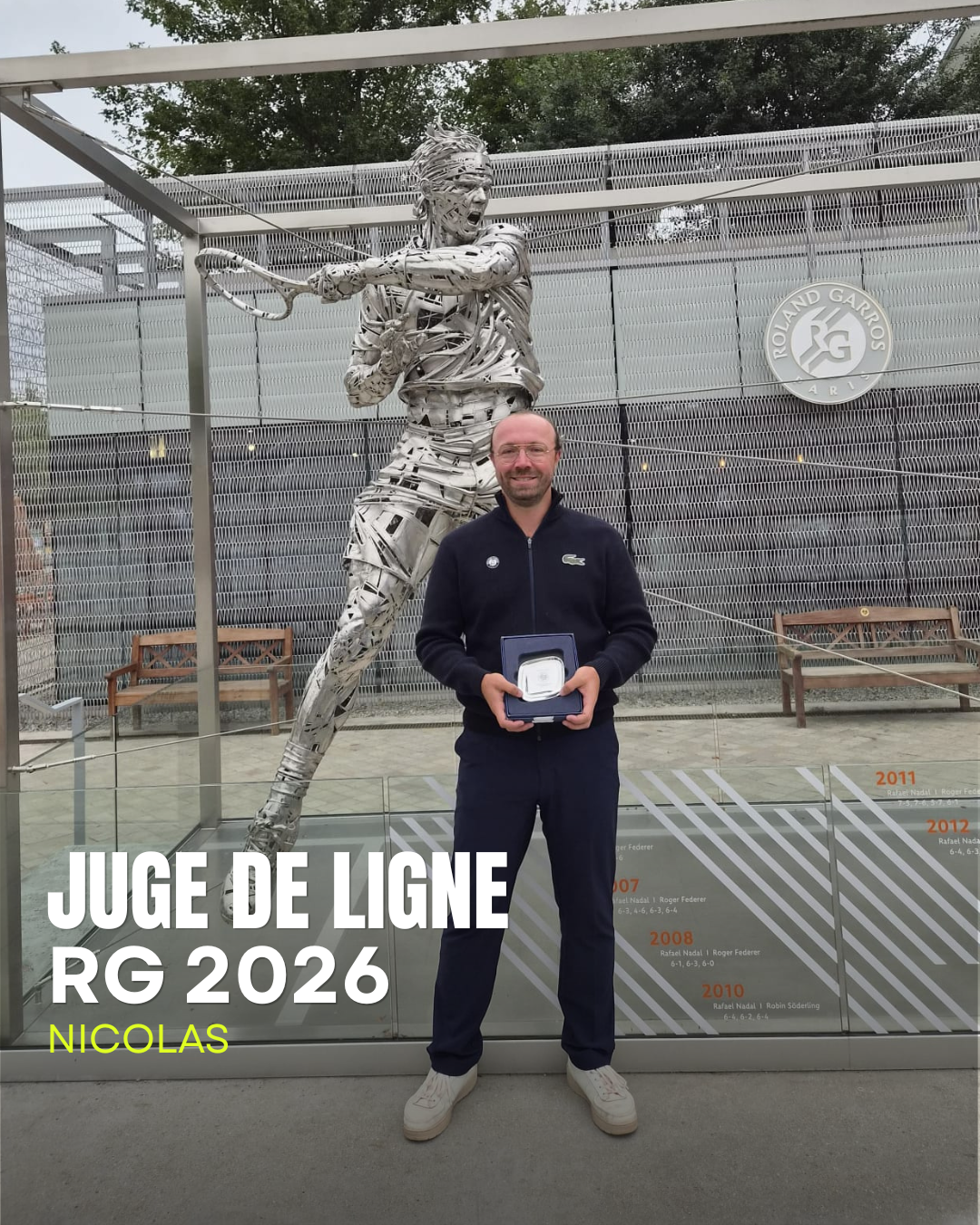 Nicolas Lechartier en finale de Roland-Garros 2026