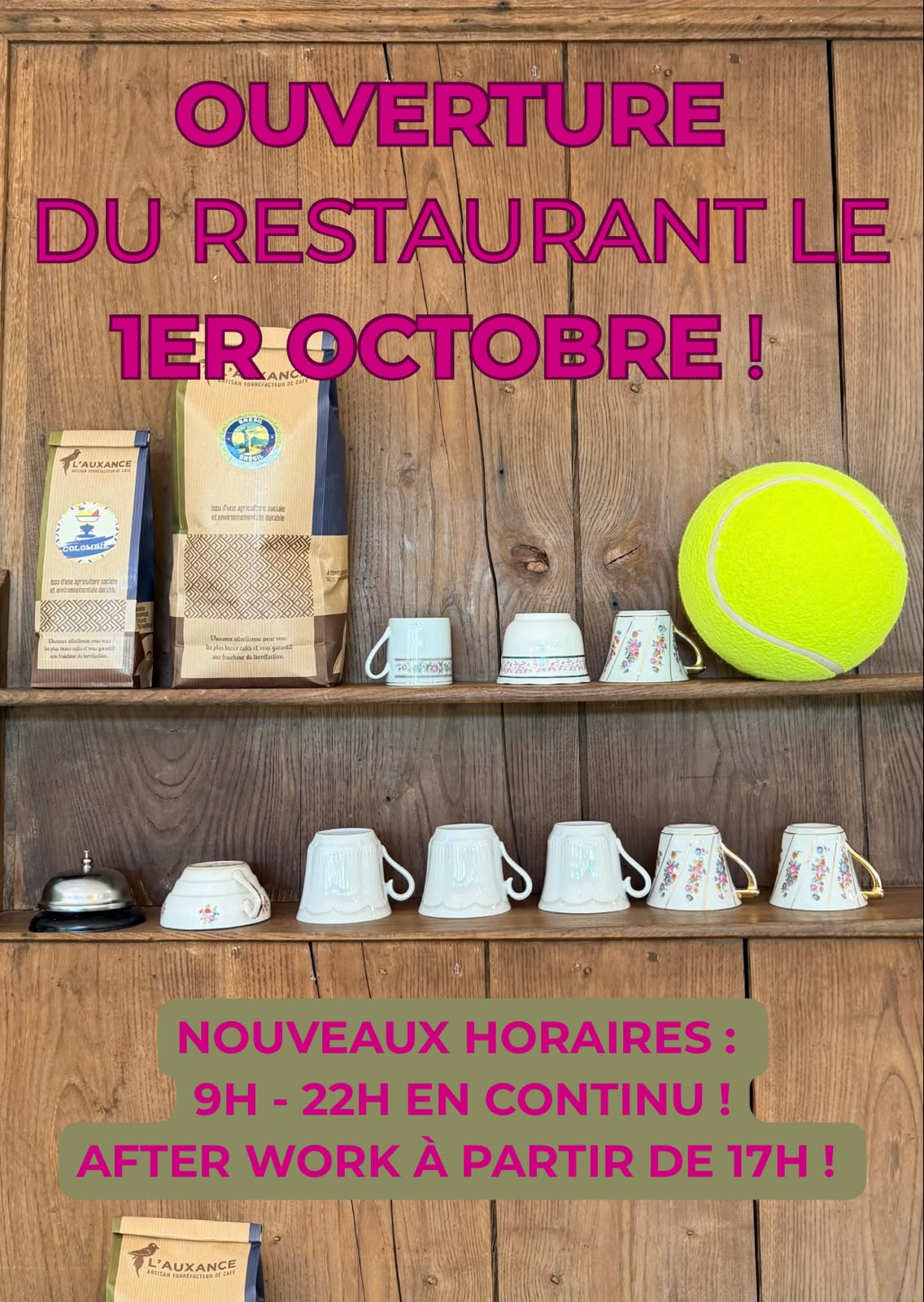 ouverture restaurant